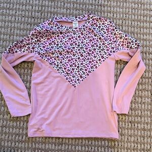 SHEIN Cat & Jack Pink Leopard Long Sleeve Tee Size 7 New Without Tag